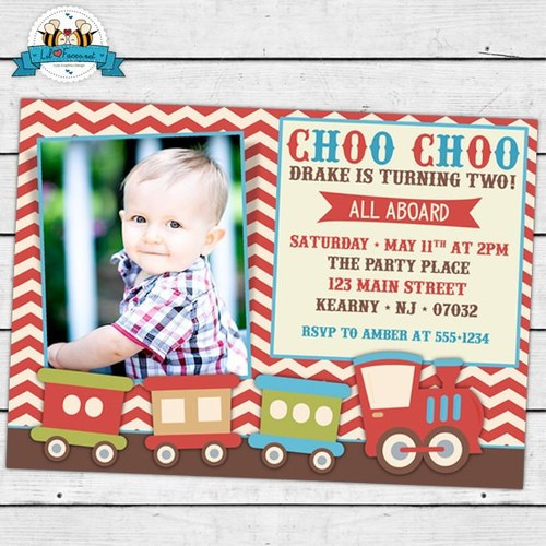 Best ideas about Train Birthday Party Invitations
. Save or Pin Vintage Choo Choo Train Birthday Party Invitation Now.