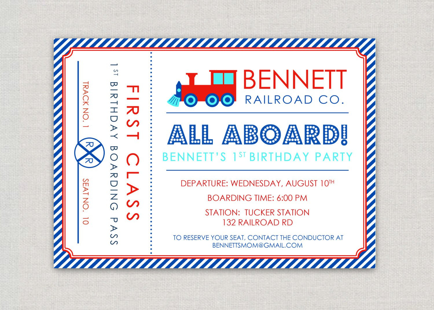 Best ideas about Train Birthday Party Invitations
. Save or Pin Train Tickets Birthday Invitations Now.