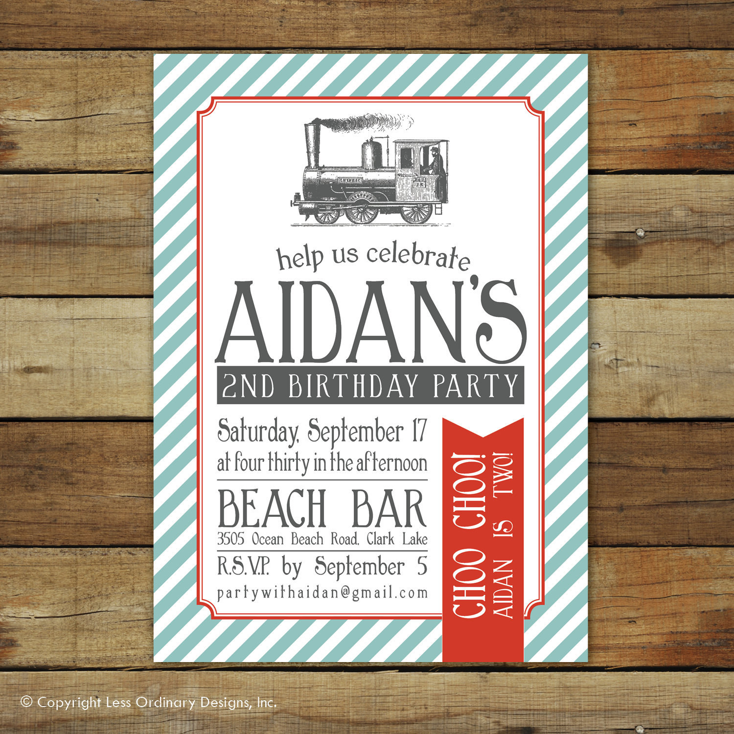 Best ideas about Train Birthday Party Invitations
. Save or Pin Train birthday invitation vintage train birthday party Now.