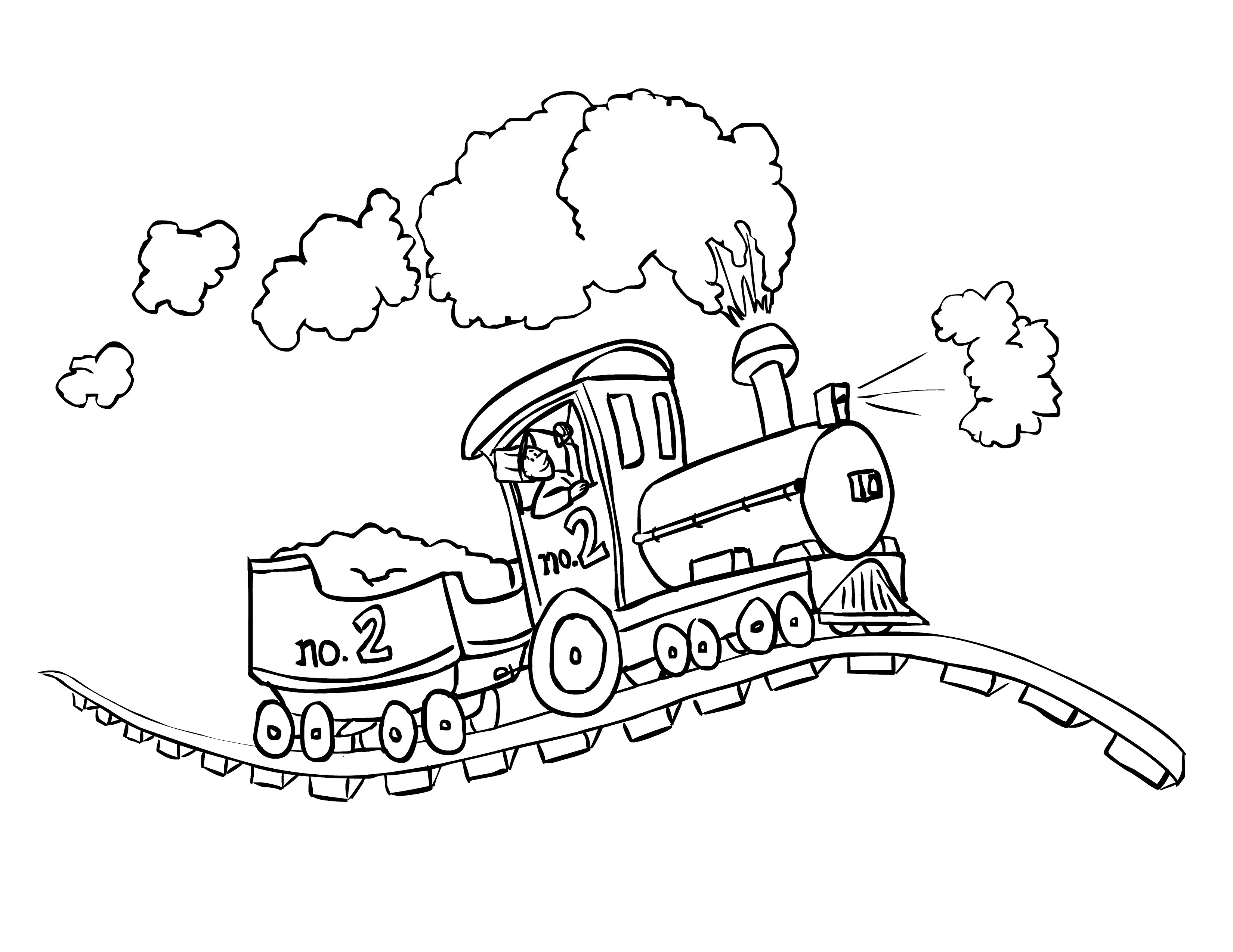 Train Coloring Sheet
 Free Printable Train Coloring Pages For Kids