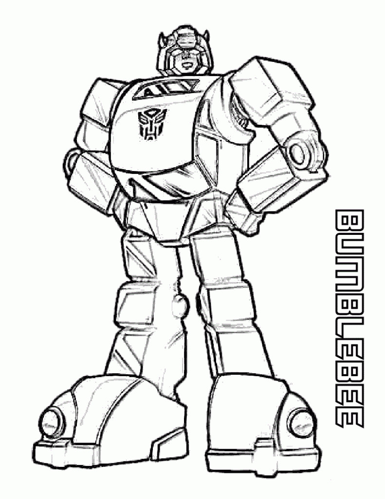 Transformers Coloring Pages Bumblebee
 Free Printable Transformers Coloring Pages For Kids