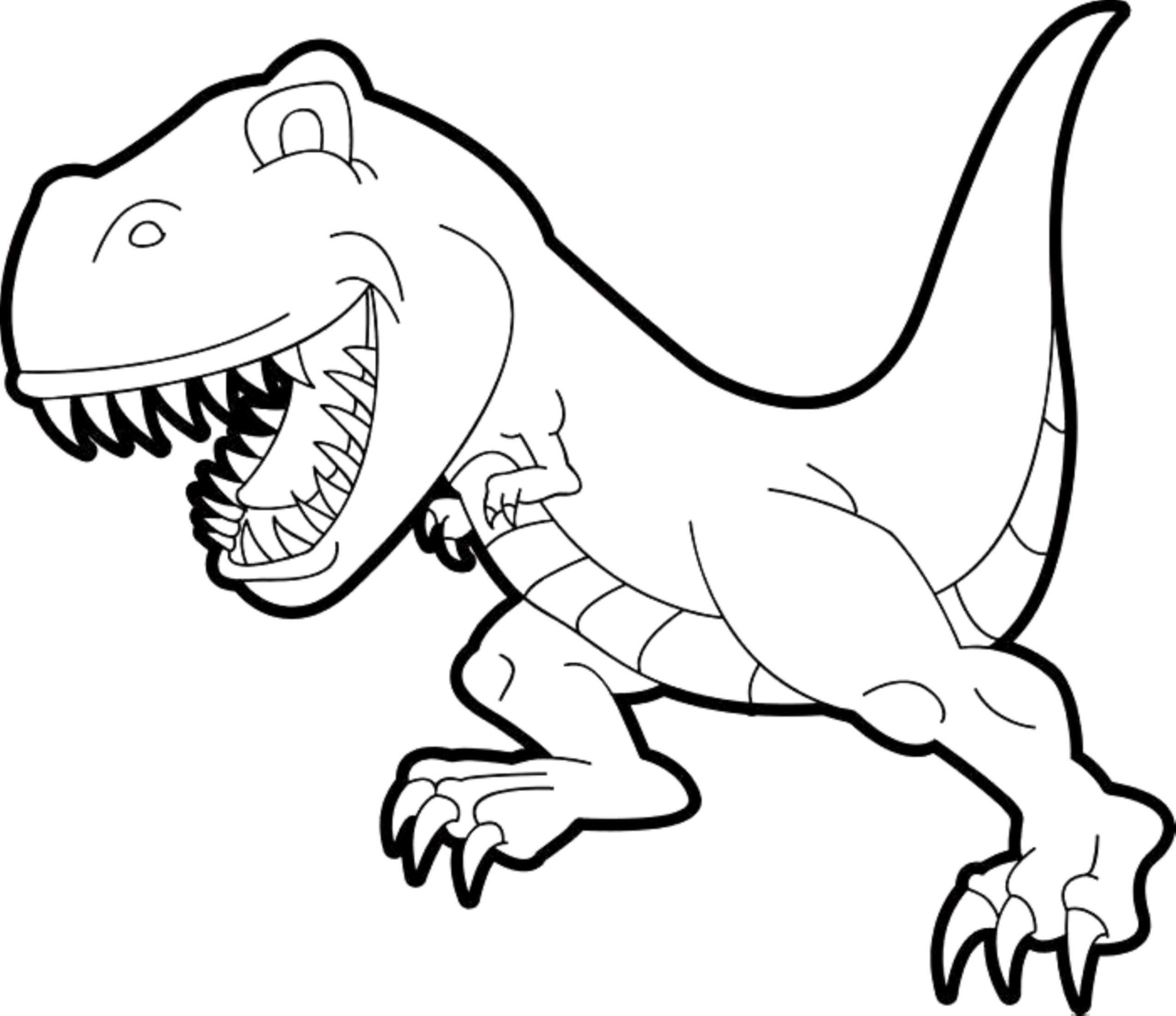 Trex Coloring Pages
 Insider Scary Dinosaur Coloring Pages Simple T Rex Kids