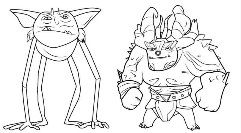 Troll Hunter Coloring Pages
 Printable DreamWorks Trollhunters Coloring Pages You Won’t
