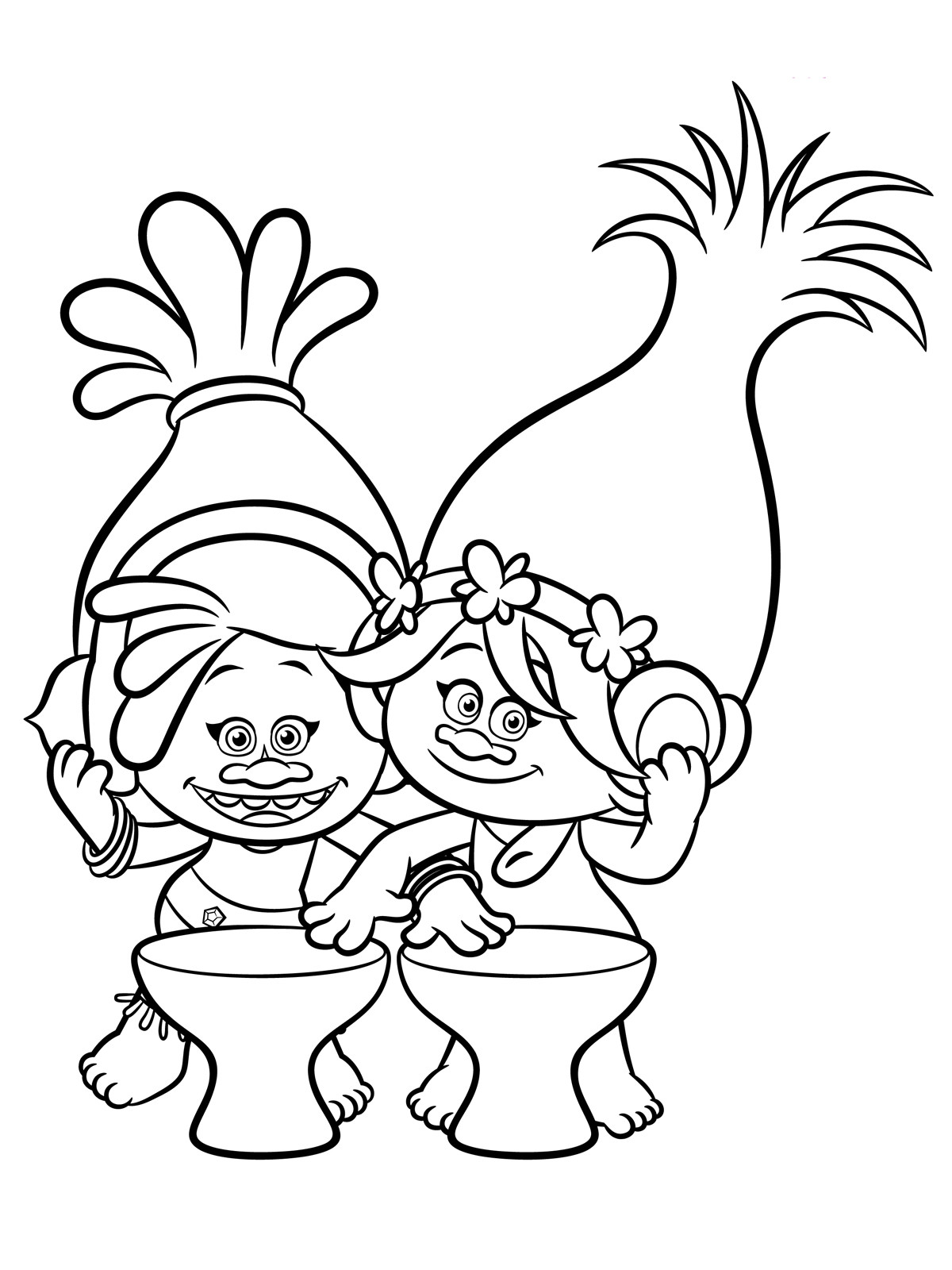 Troll Printable Coloring Pages
 Trolls Coloring pages to and print for free