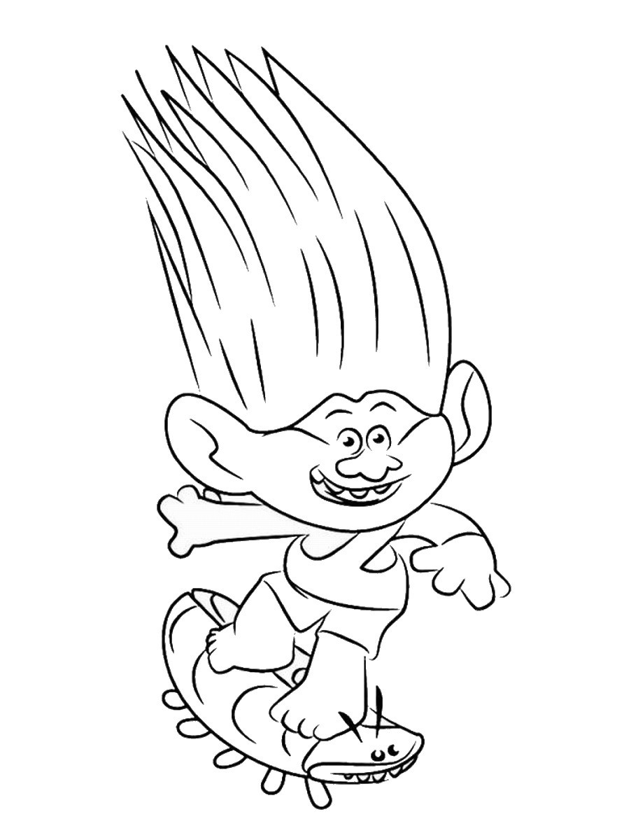 Troll Printable Coloring Pages
 Trolls Movie Coloring Pages Best Coloring Pages For Kids