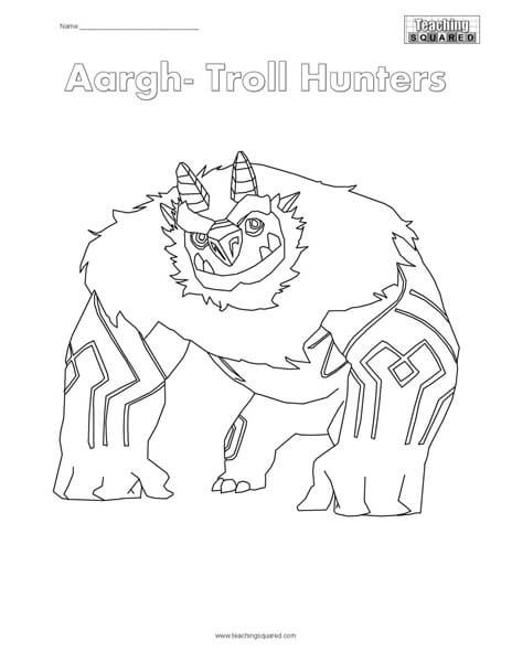 Trollhunters Coloring Pages
 Troll Hunters Coloring Page Teaching Squared
