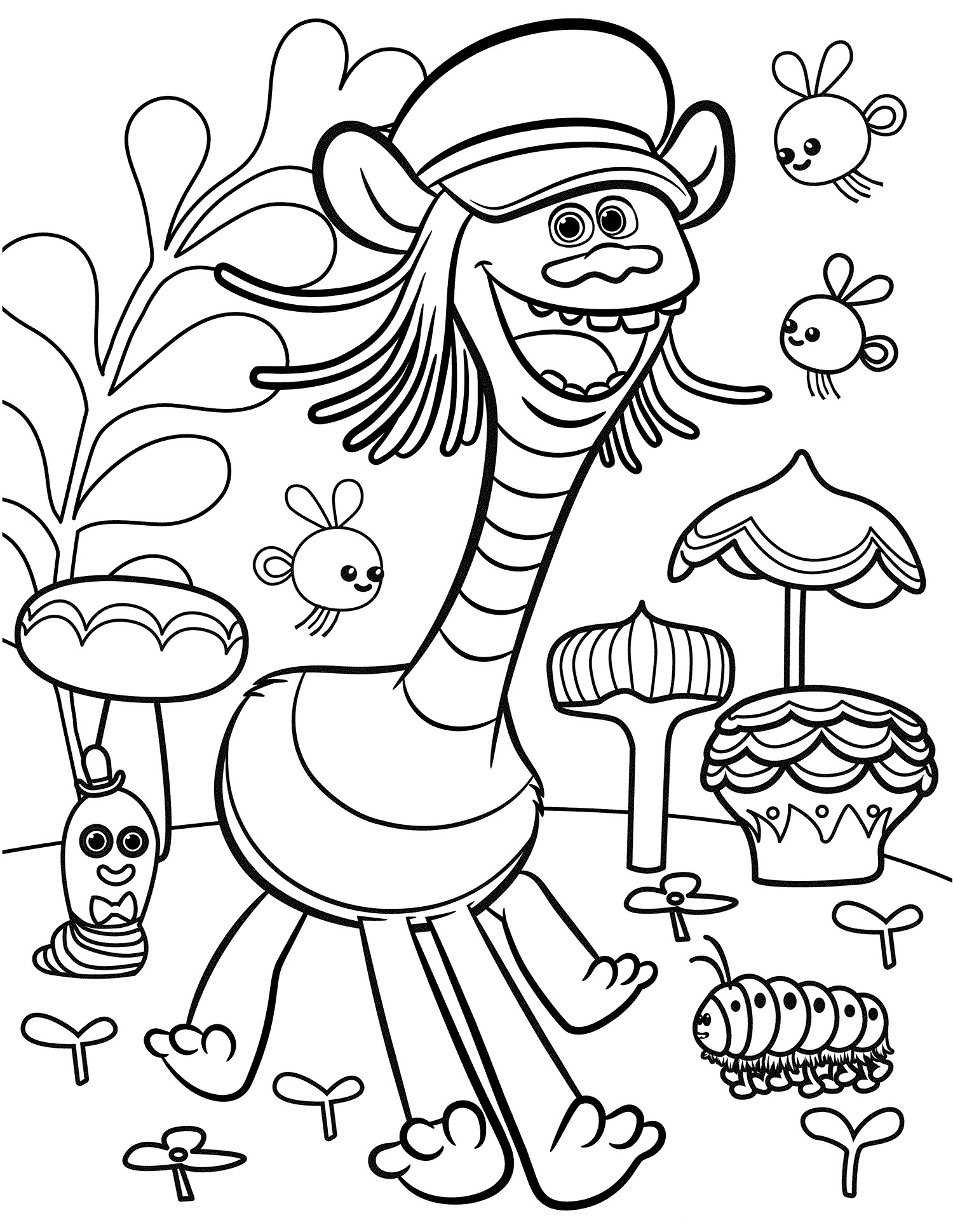 Trolls Free Coloring Pages
 Trolls Movie Coloring Pages Best Coloring Pages For Kids