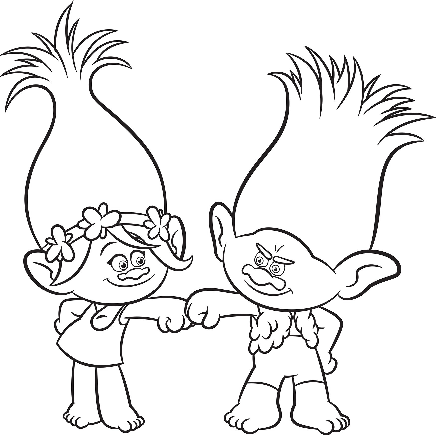 Trolls Free Coloring Pages
 Trolls Movie Coloring Pages Best Coloring Pages For Kids