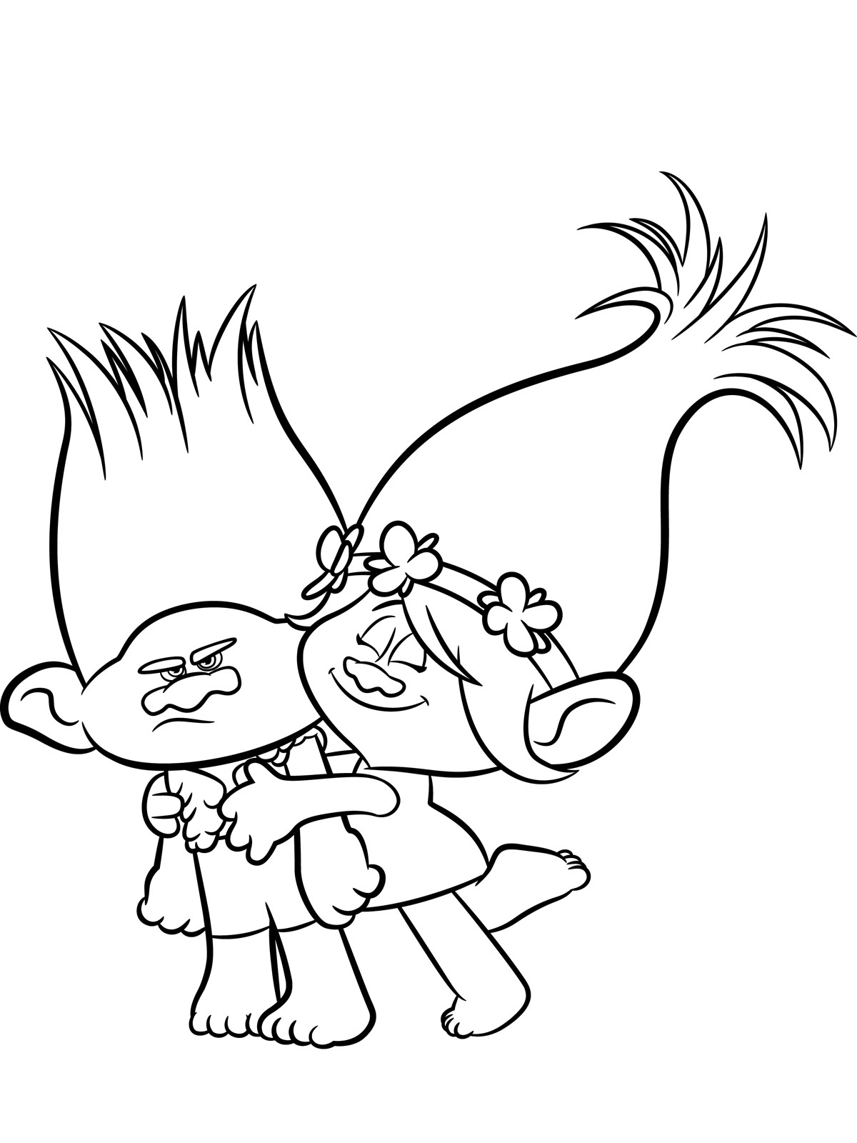 Trolls Free Coloring Pages
 Trolls Coloring pages to and print for free