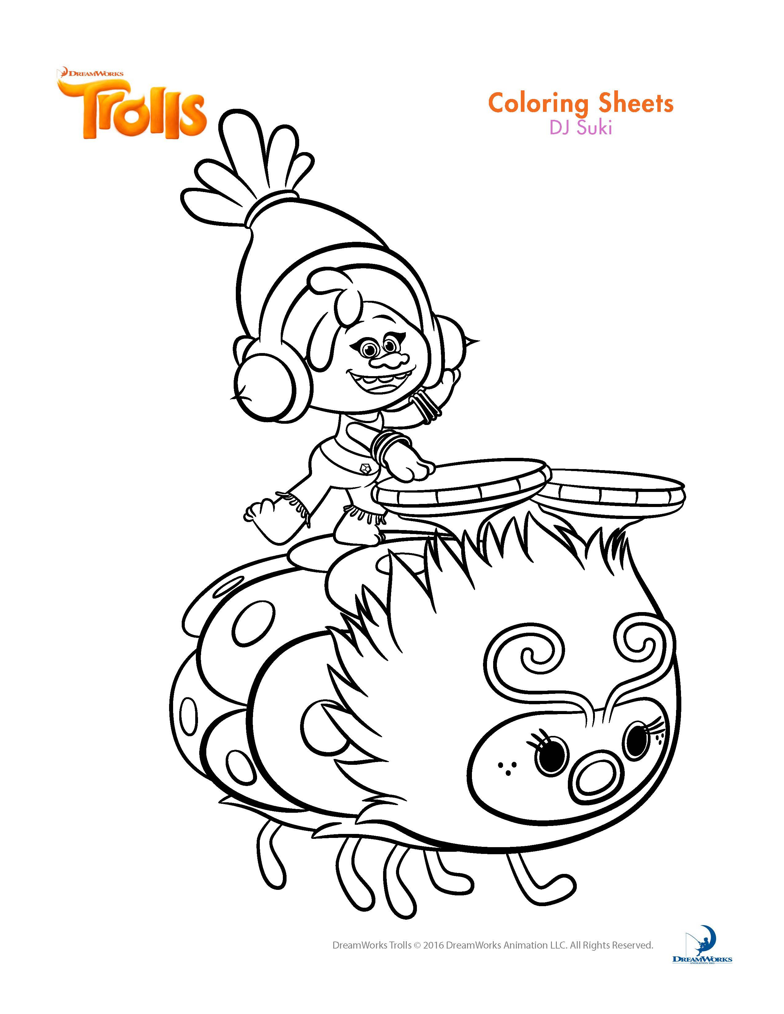 Trolls Free Coloring Pages
 Trolls Movie Coloring Pages Best Coloring Pages For Kids