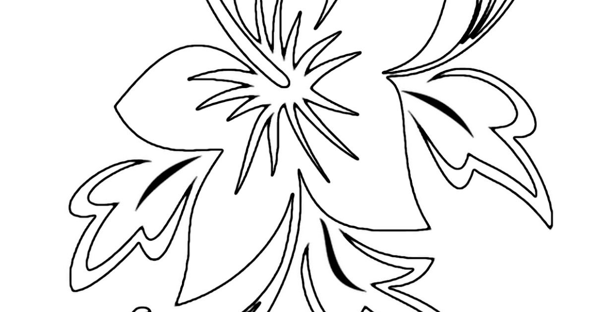 Tropical Coloring Book Pages
 Tropical Flower Coloring Pages Flower Coloring Page