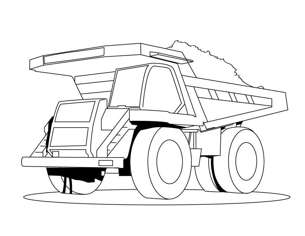 Trucks Coloring Pages For Kids
 Free Printable Dump Truck Coloring Pages For Kids