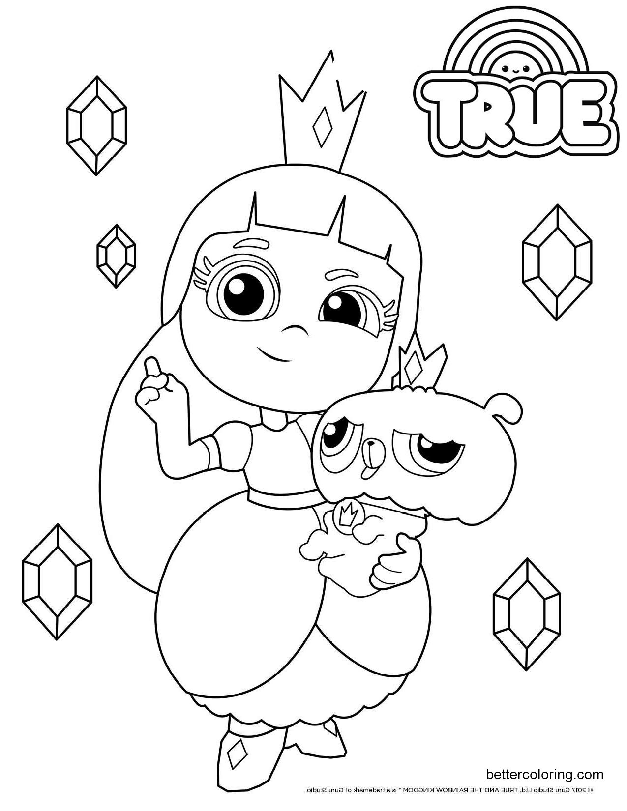True And The Rainbow Kingdom Coloring Pages
 Grizelda and Frookie from True and the Rainbow Kingdom