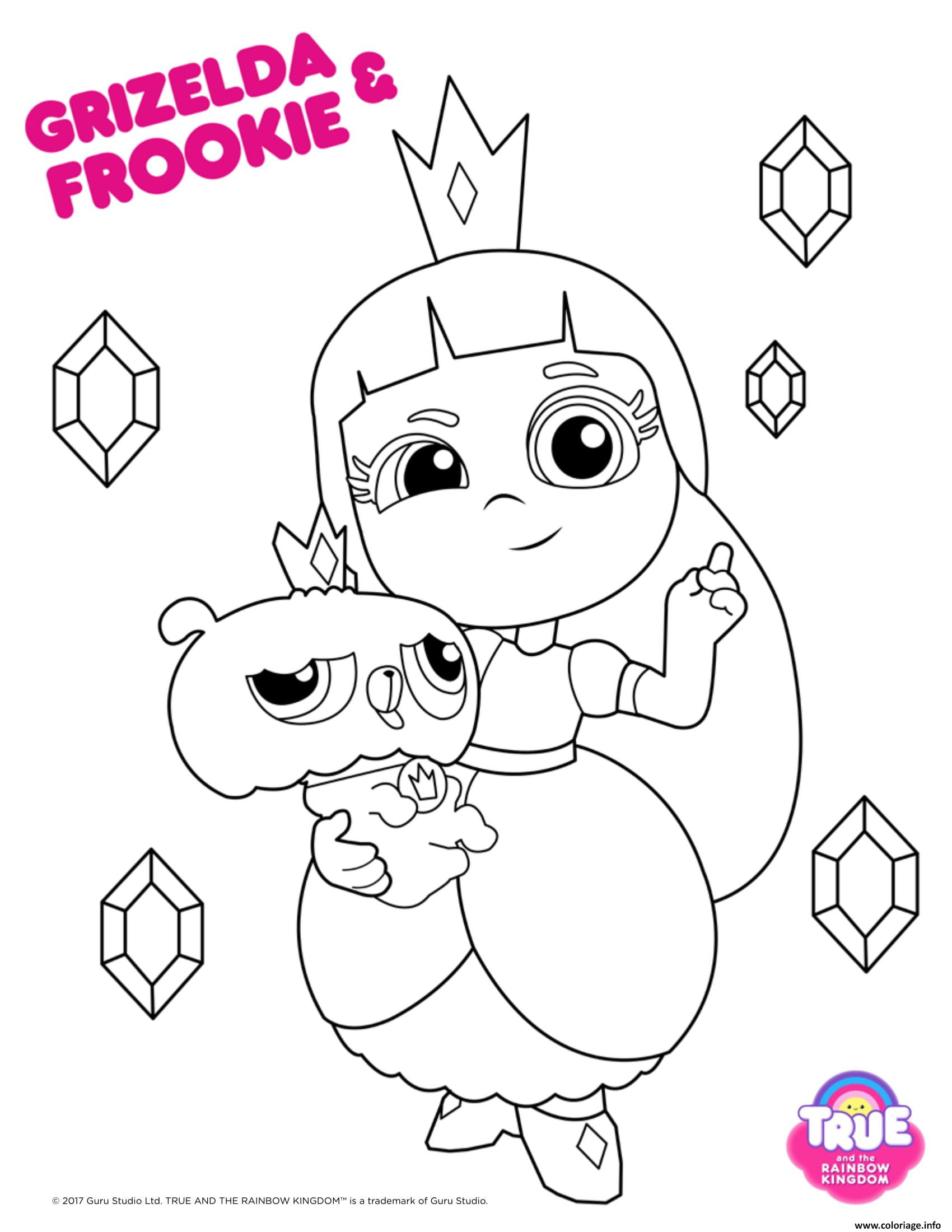 True And The Rainbow Kingdom Coloring Pages
 Coloriage Grizelda Frookie 1 true and the rainbow kingdom