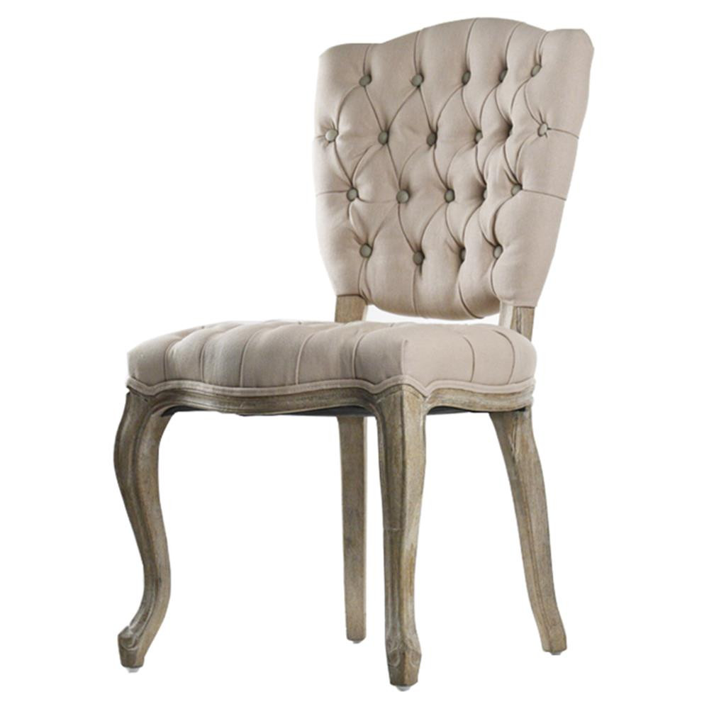 Best ideas about Tufted Dining Chair
. Save or Pin French Country Tufted Hemp Linen Piaf Dining Chair Now.