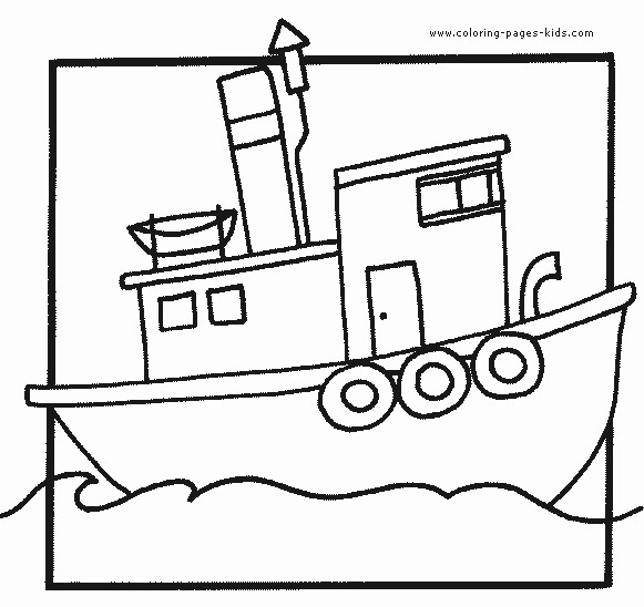 Tug Boat Coloring Sheets For Kids
 Ausmalbilder für Kinder Malvorlagen und malbuch • Boat