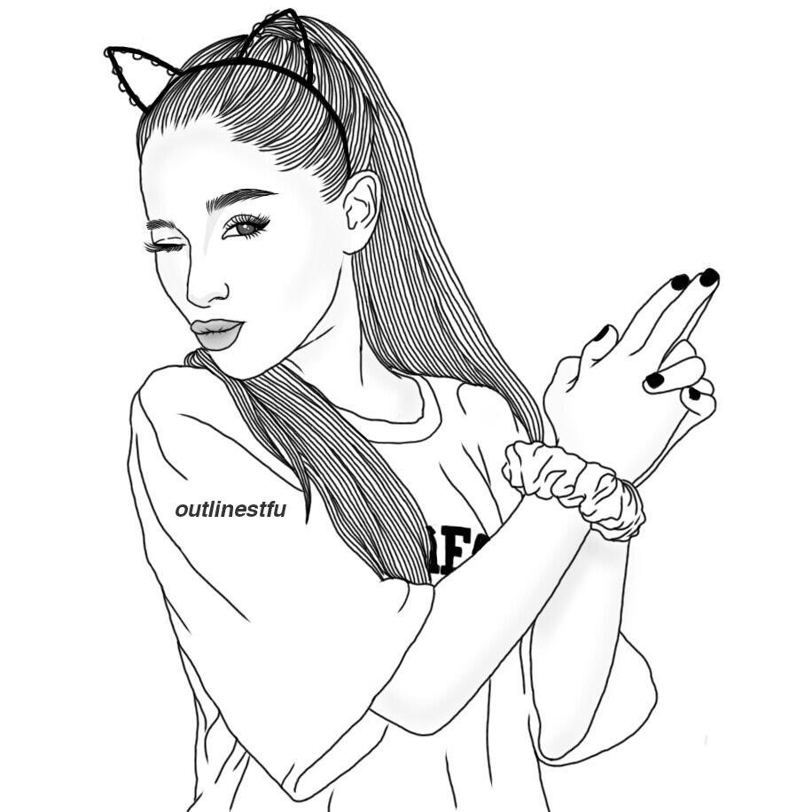 Tumblr Girl Coloring Pages
 tumblr outlines outlinestfu