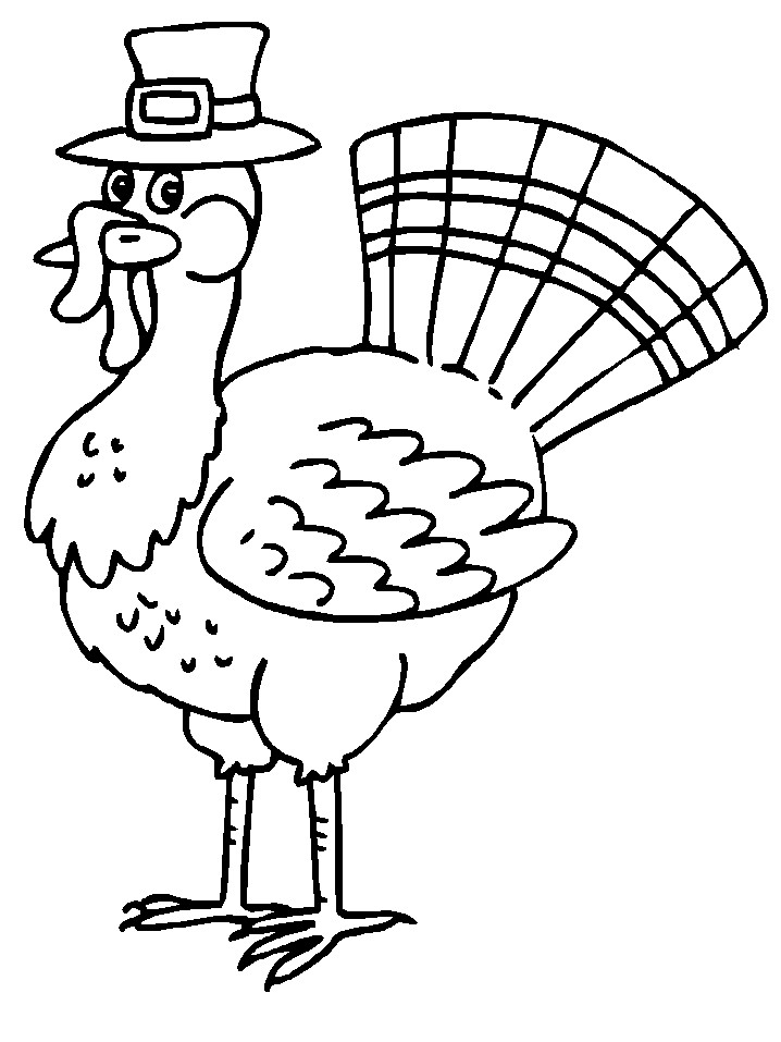 Turkey Coloring Pages Printable
 Free Printable Thanksgiving Coloring Pages For Kids