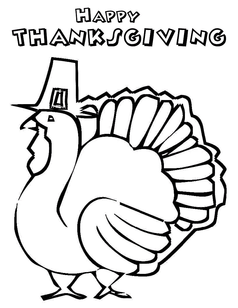 Turkey Coloring Pages Printable
 Free Printable Thanksgiving Coloring Pages For Kids