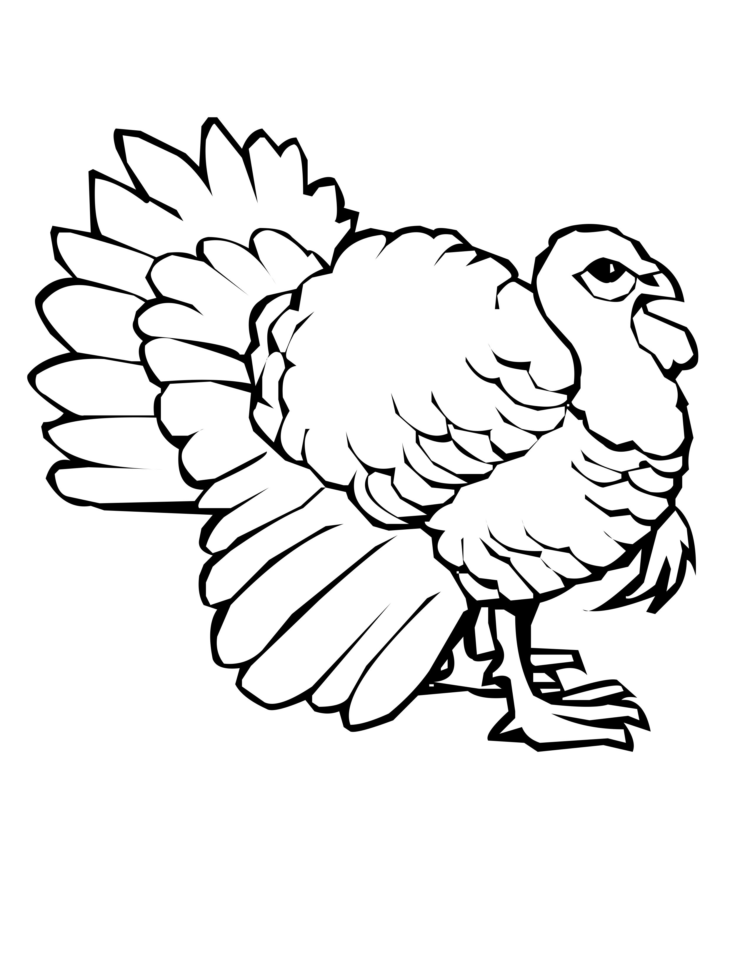 Turkey Coloring Pages Printable
 Free Printable Turkey Coloring Pages For Kids