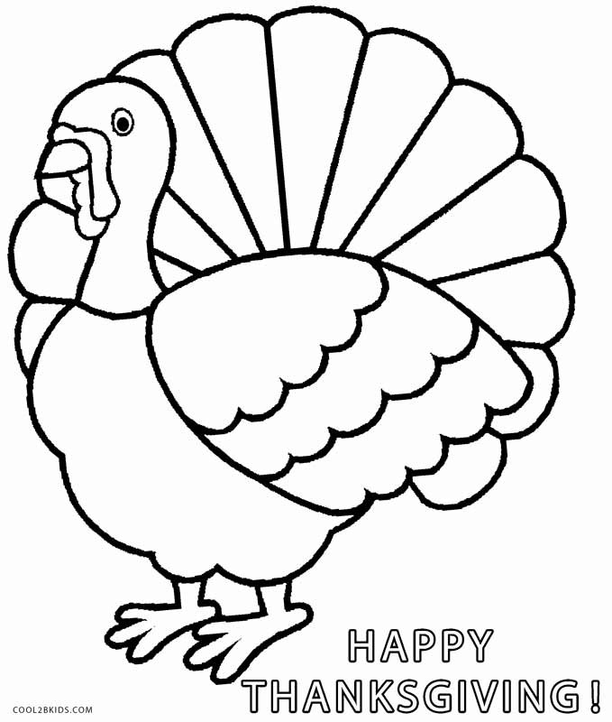 Turkey Coloring Pages Printable
 Printable Thanksgiving Coloring Pages For Kids