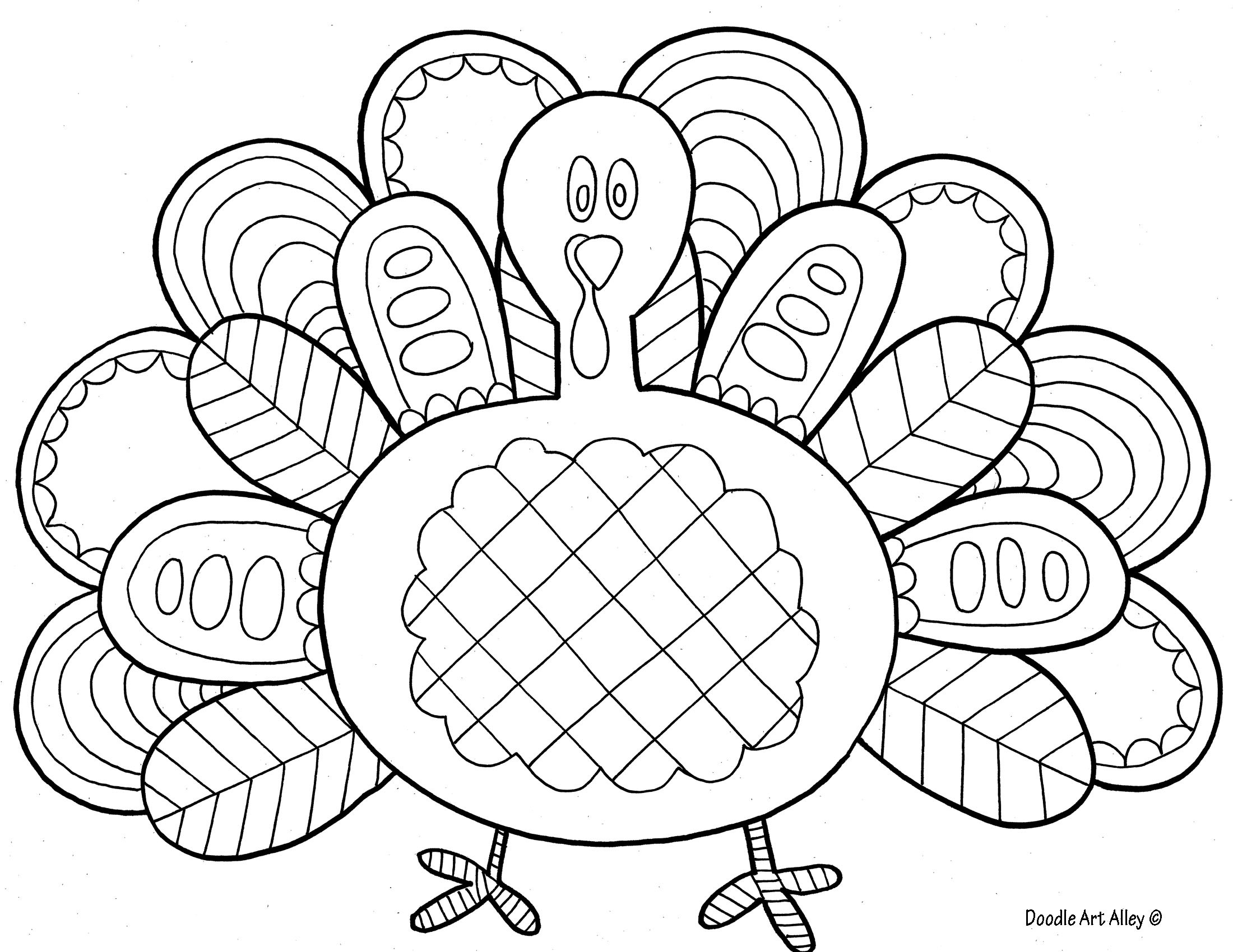 Turkey Coloring Pages Printable
 Bird Coloring Pages