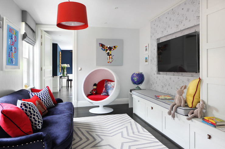 Best ideas about Tv For Kids Room
. Save or Pin Kids TV Room Ideas Contemporary Den library office Now.