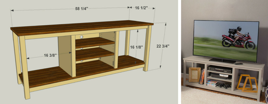 Tv Stand Plans DIY
 Easy to Build TV Stand Kreg Tool pany