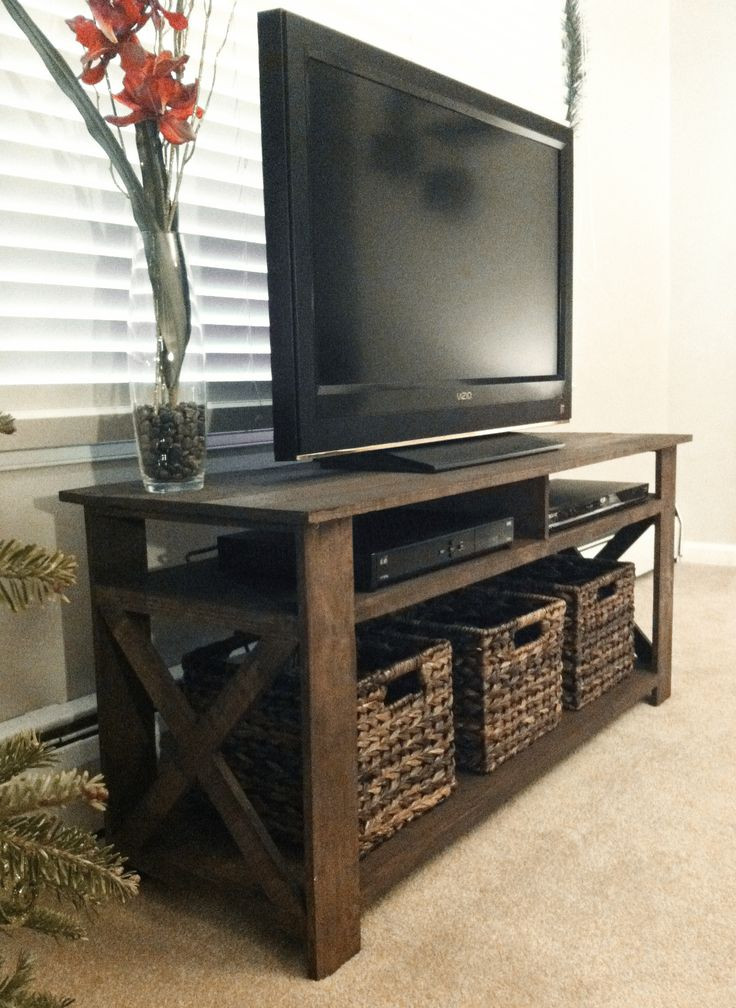 Tv Stand Plans DIY
 Rustic Wood Tv Stand WoodWorking Projects & Plans