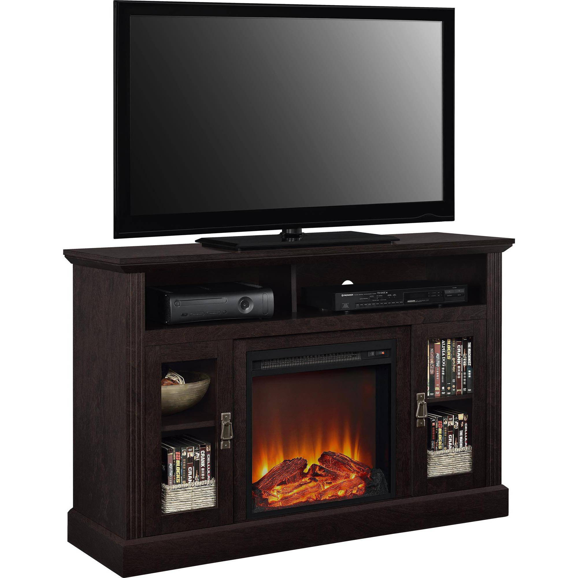 Best ideas about Tv Stand With Fireplace Walmart
. Save or Pin Media Console Fireplaces TV Stands Walmart Now.