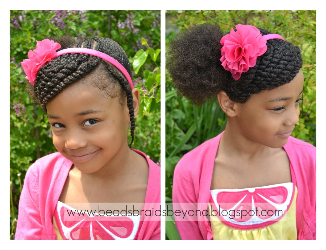 Twist Hairstyles For Little Girl
 Beads Braids and Beyond Little Girls Hairstyle Side