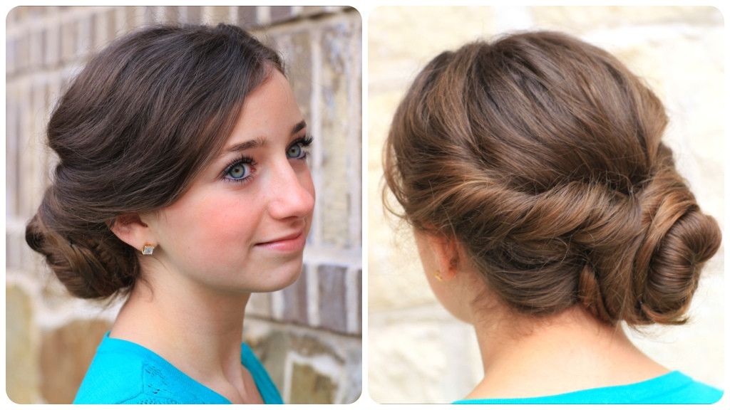 Twisted Updo Hairstyle
 Easy Twist Updo Prom Hairstyles