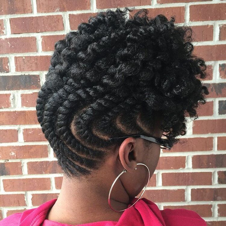 Twisted Updo Hairstyle
 PERFECTLY plump flat twisted updo by Badu n baduism