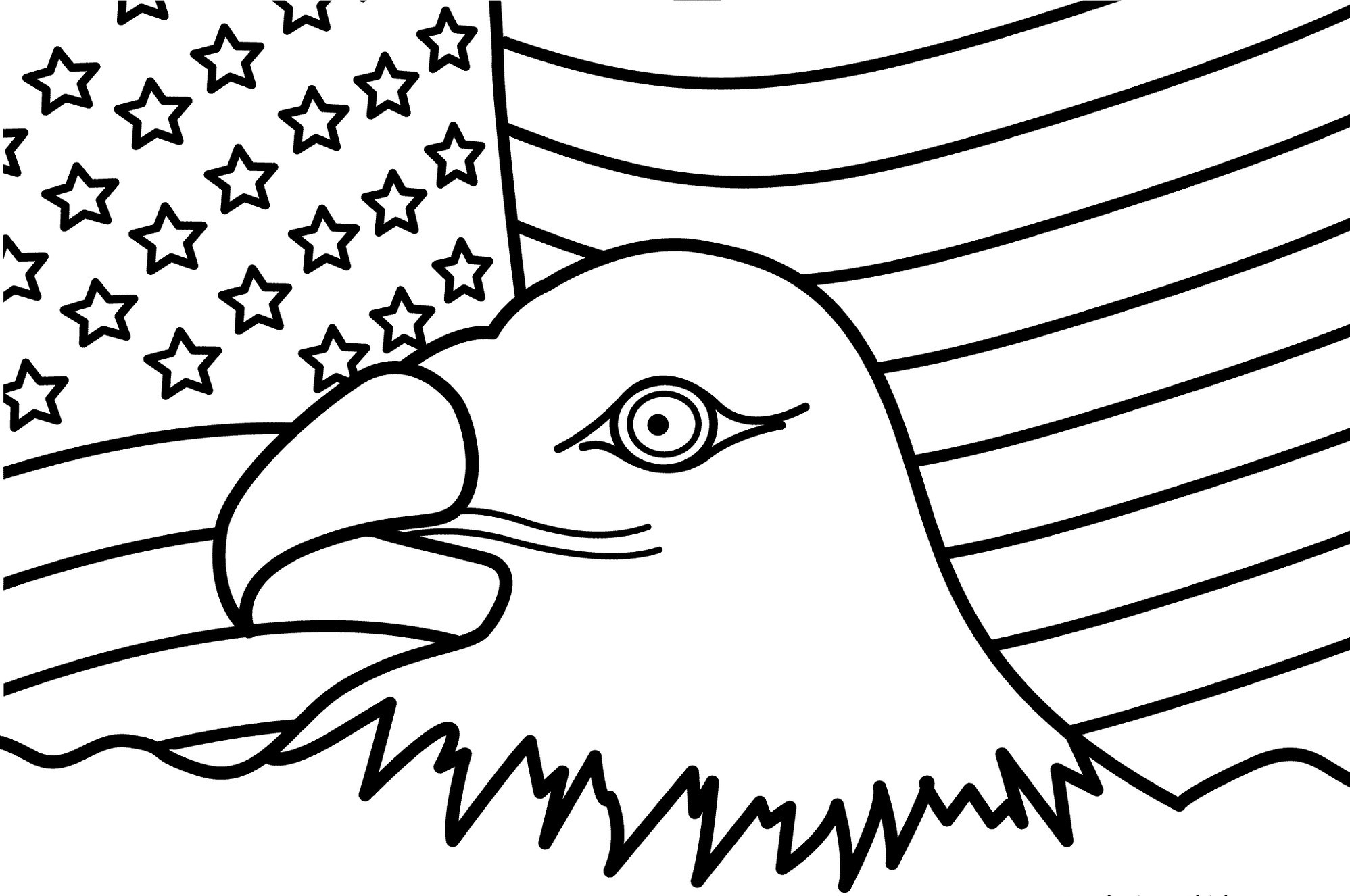 U.S.Flag Coloring Pages
 united states of america flag coloring page