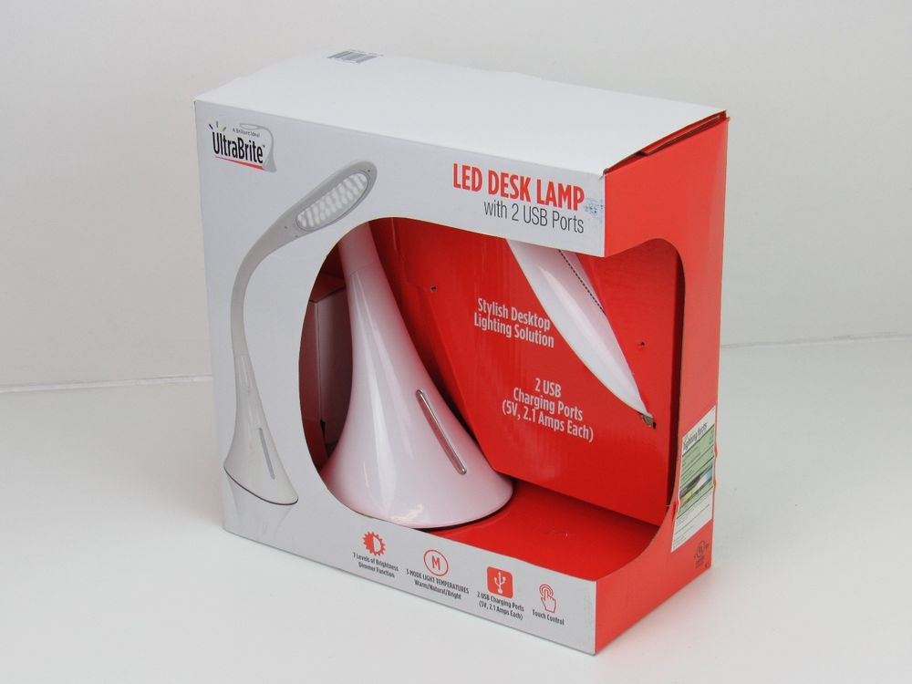 Best ideas about Ultrabrite Led Desk Lamp
. Save or Pin UltraBrite LED Desk Lamp W USB Charging Ports Levels Now.