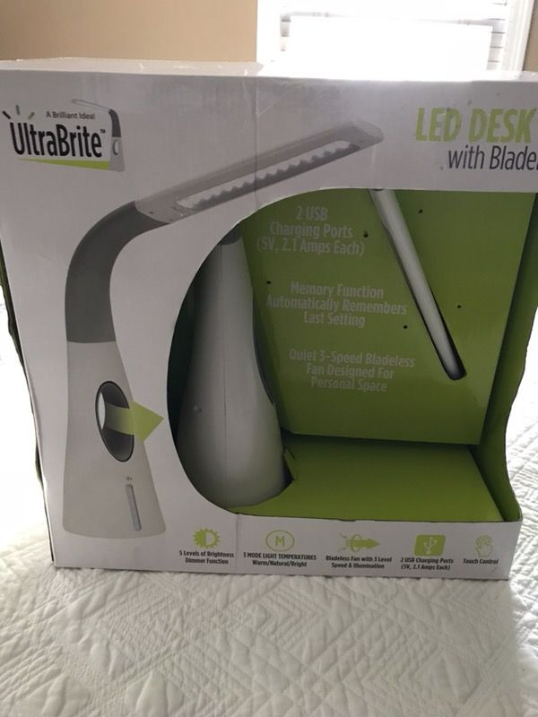 Best ideas about Ultrabrite Led Desk Lamp
. Save or Pin UltraBrite LED Desk Lamp With Level Bladeless Fan Lumens Now.