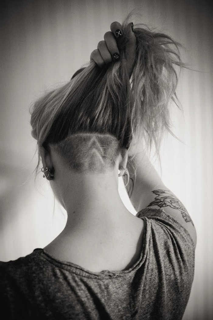 Undercut Girl Hairstyle
 Garotas uns Undercut