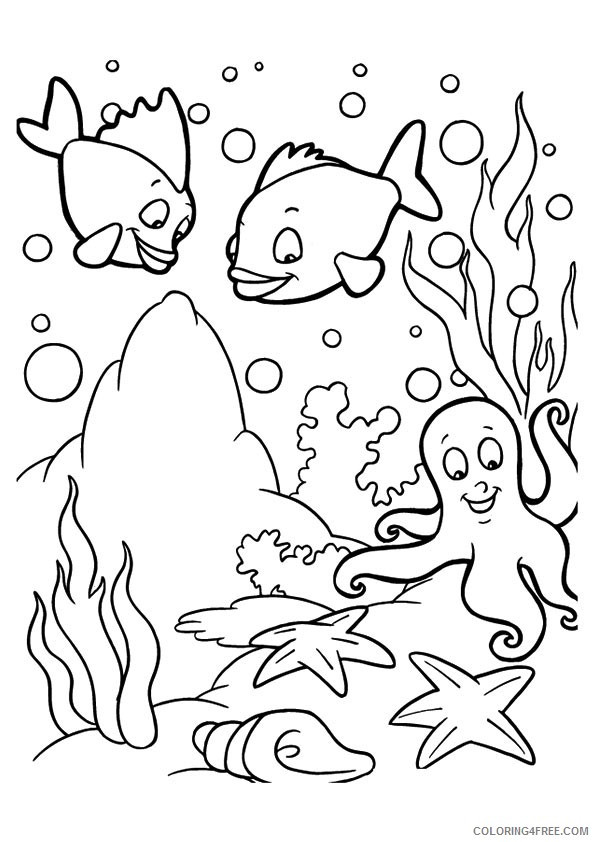 Underwater Coloring Book Pages
 nature coloring pages underwater life Coloring4free