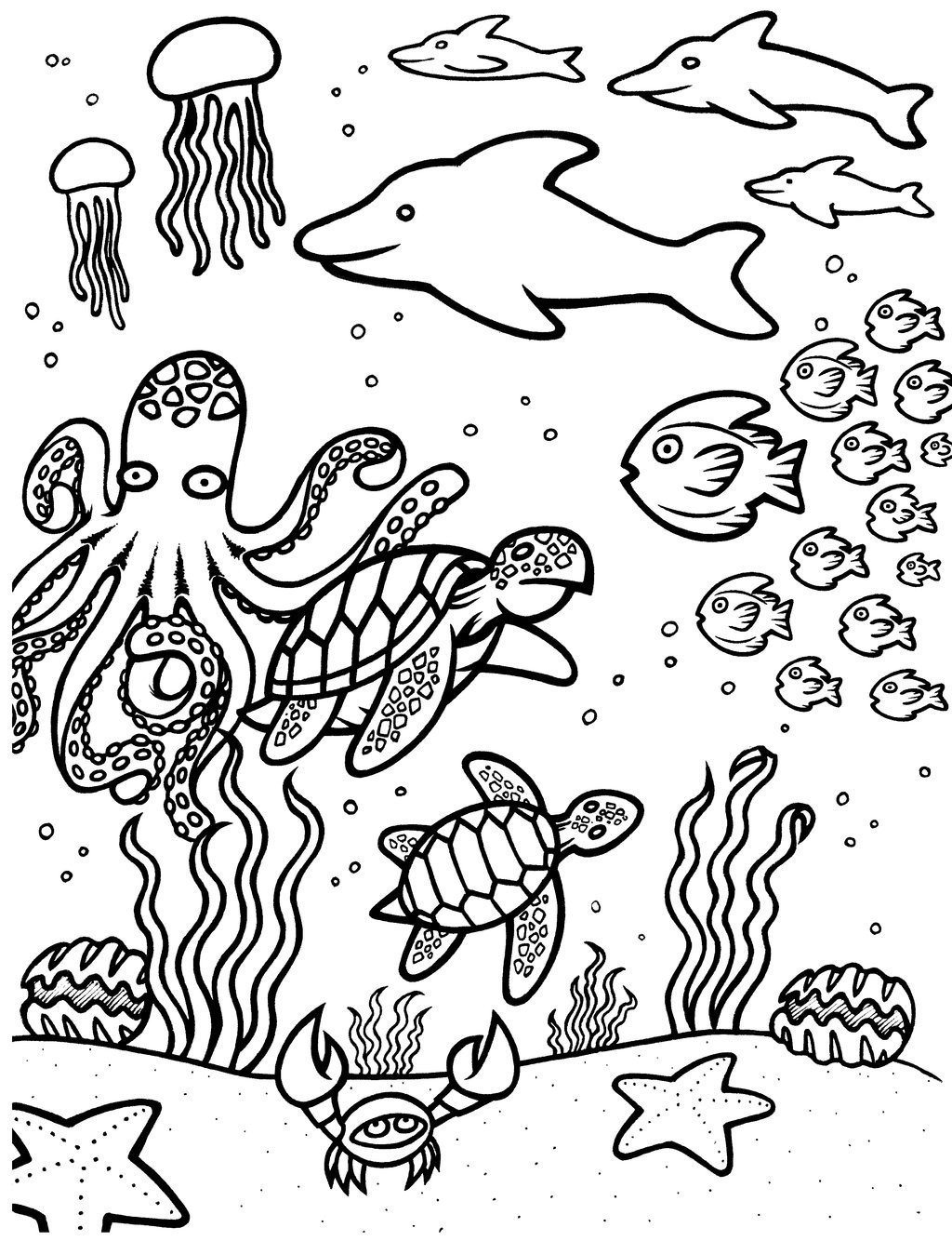 Underwater Coloring Book Pages
 House Coloring Pages For Toddlers House Best Free
