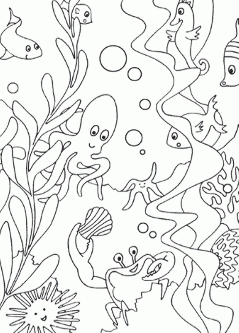 Underwater Coloring Book Pages
 Underwater Coloring Pages coloringsuite