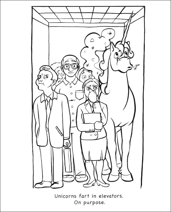 Unicorns Are Jerks Coloring Book
 Unicorns Are Jerks Is The Book That Finally Tells The
