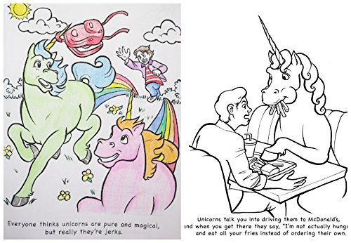 Unicorns Are Jerks Coloring Book
 Unicorns are Jerks Coloring Book Art Set Adult Coloring