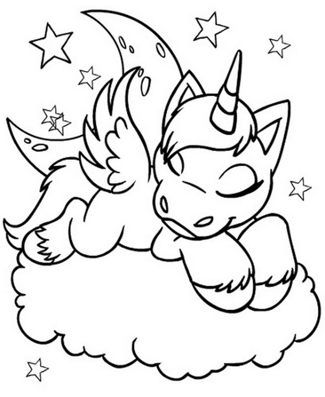 Unicorns Coloring Pages For Kids
 Unicorn Coloring Pages Printable