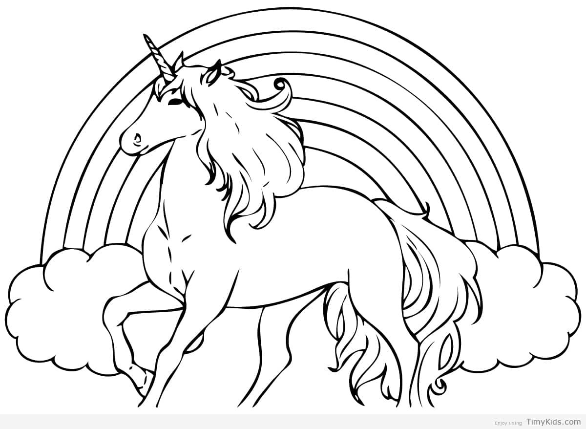 Unicorns Coloring Pages For Kids
 Unicorn coloring pages