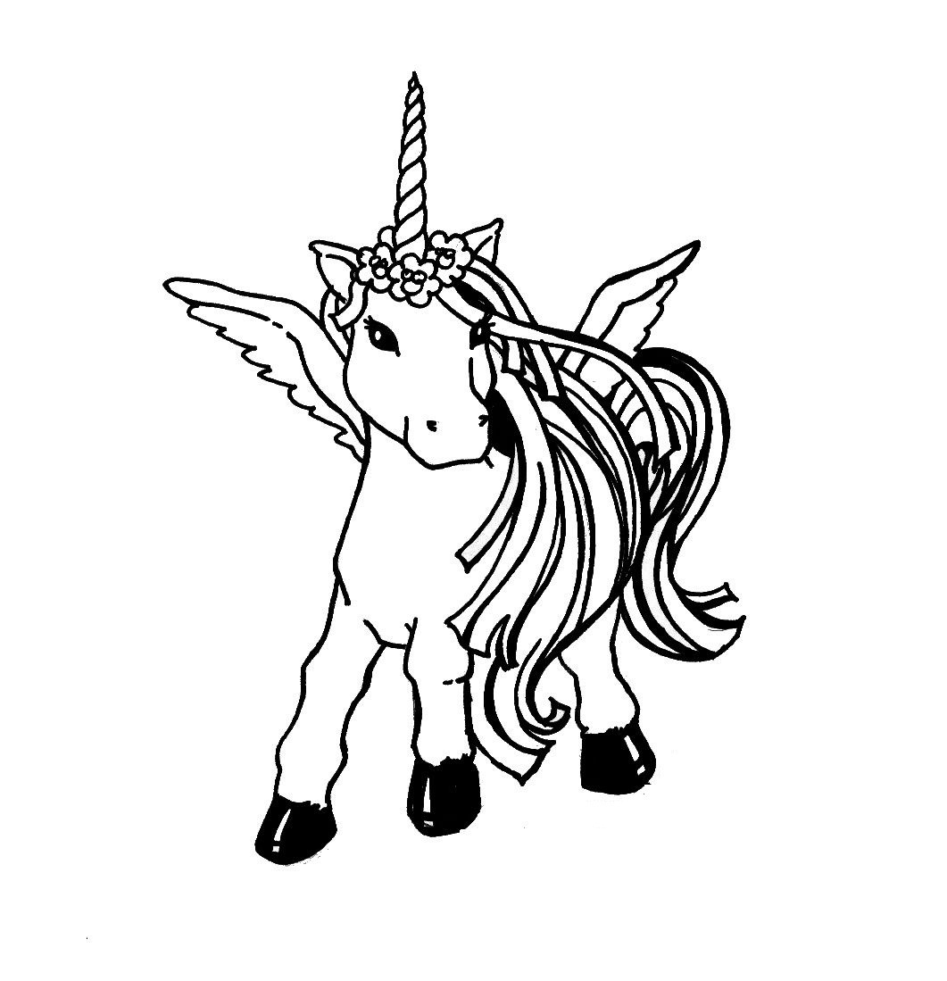 Unicorns Coloring Pages For Kids
 Free Printable Unicorn Coloring Pages For Kids