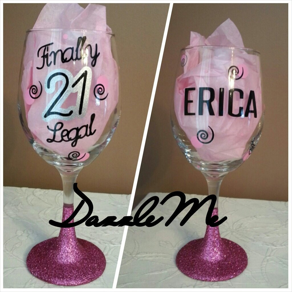 Unique 21st Birthday Gifts For Her
 Unique 21st Birthday Gift Finally Legal Oversized Glittered