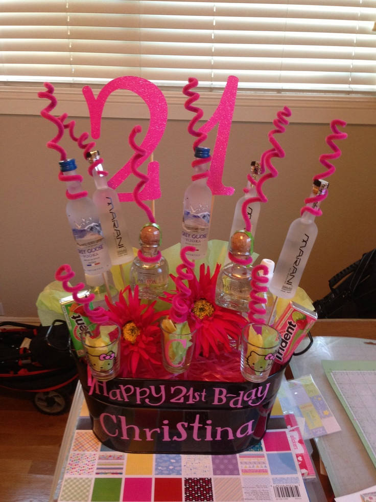 Unique 21st Birthday Gifts For Her
 182 best images about ALCOHOL GIFTS on Pinterest
