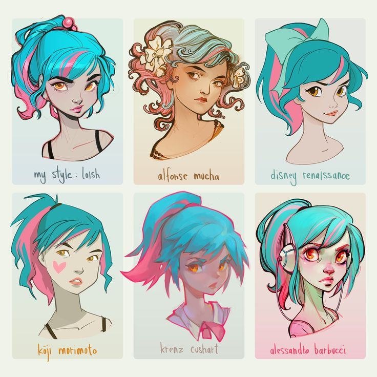 Unique Anime Hairstyles
 Best 25 Different art styles ideas on Pinterest
