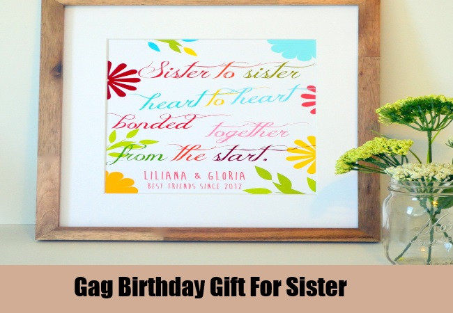 Unique Birthday Gifts For Sisters
 Best Birthday Gift Ideas For Sister Unique Birthday
