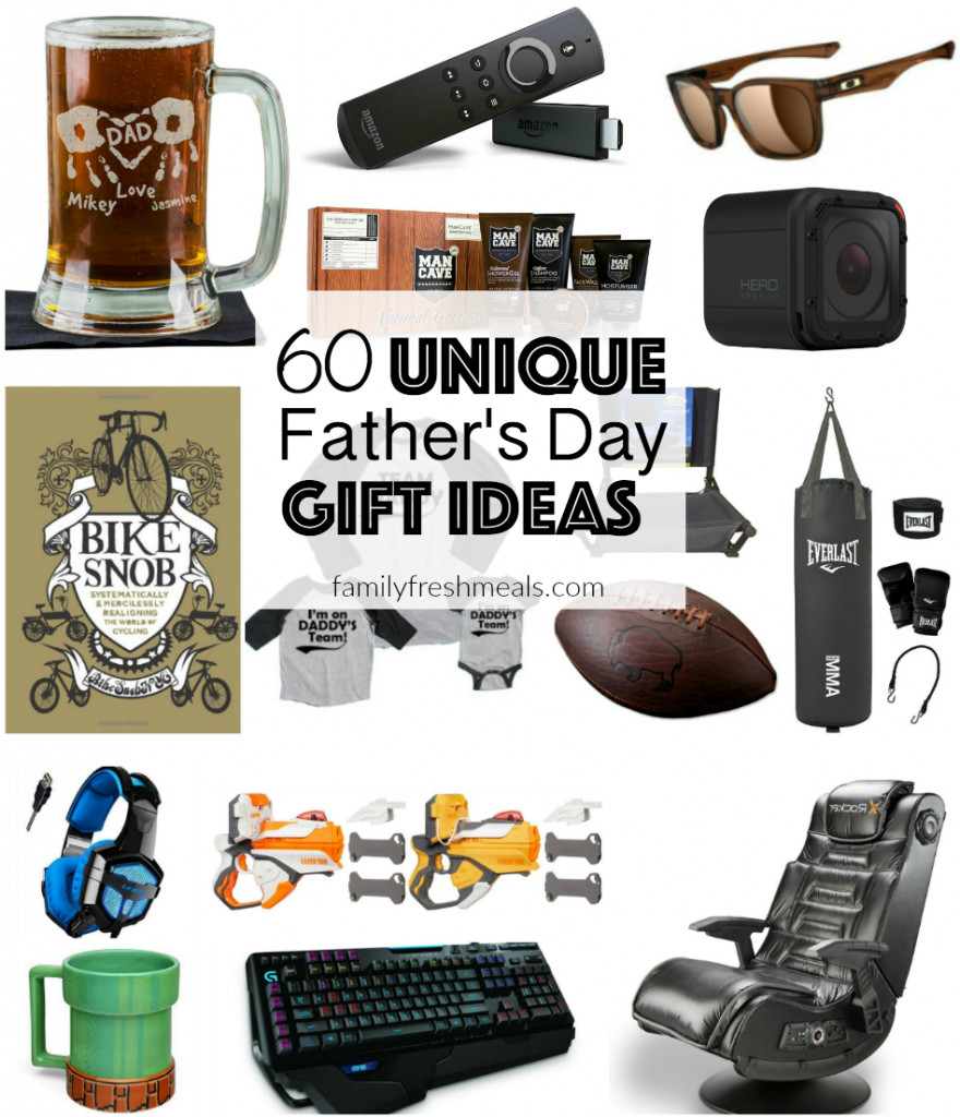 Best ideas about Unique Father'S Day Gift Ideas
. Save or Pin 60 Unique Father s Day Gift Ideas Family Fresh Meals Now.